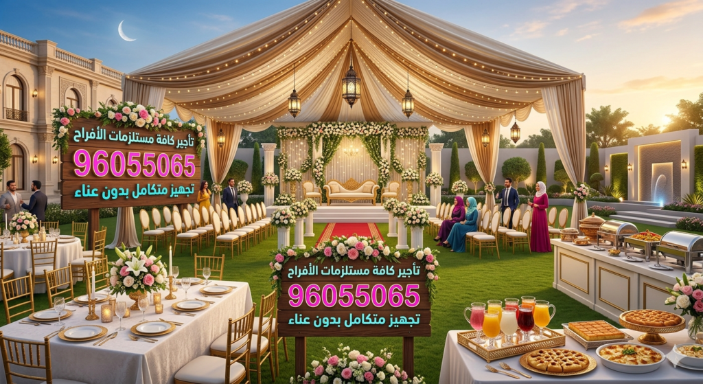 الفرق بين تأجير تجهيزات الأفراح والشراء الكامل للمستلزمات 96055065