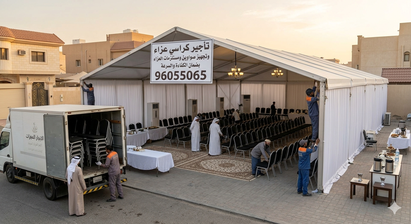 خدمات تجهيز عزاء متكاملة في الكويت96055065: دليلكم الشامل والسند الموثوق في الأوقات الصعبة (على مدار 24 ساعة) 