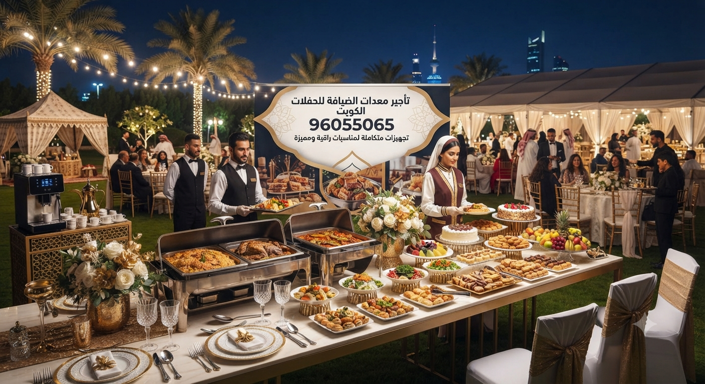 تأجير معدات الضيافة للحفلات الكويت96055065: تجهيزات متكاملة لمناسبات راقية ومميزة